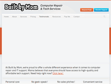 Tablet Screenshot of builtbymom.com